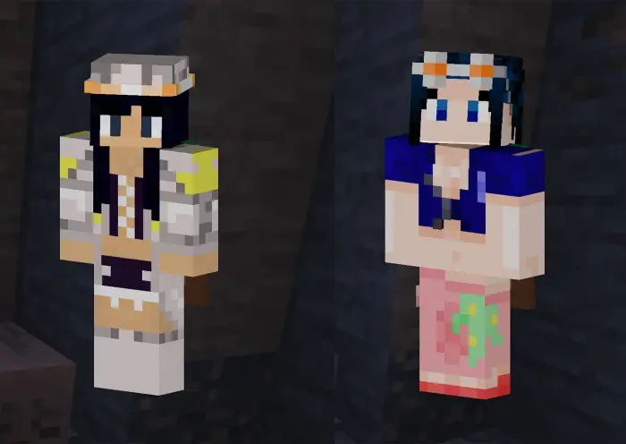 Two Straw Hat Pirate character skins
