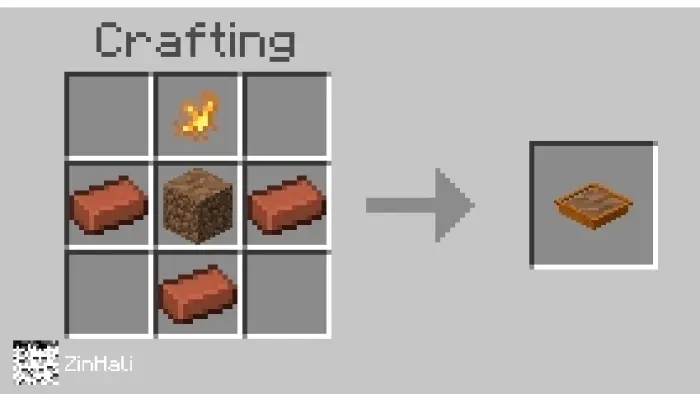Crafting recipe for a brown plant pot