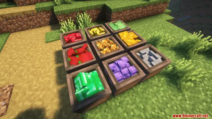 Colorful decorative storage trays outdoors