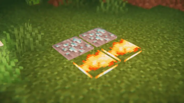 Custom pressure plates on grassy terrain