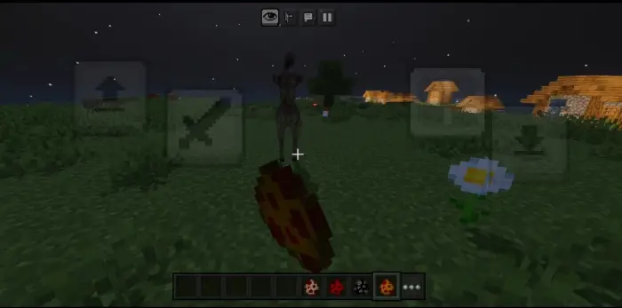 ALT Creepy creature approaches in a grassy field