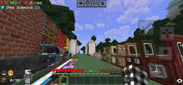 Game HUD with enhanced textures displayed