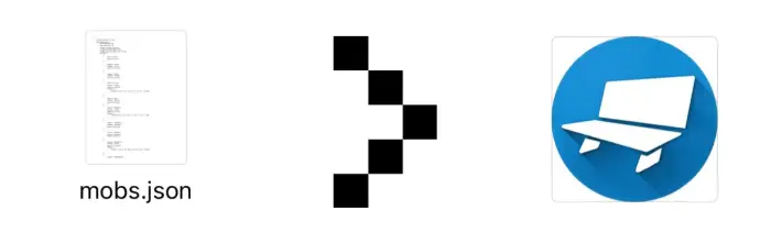 JSON file converting to software icon