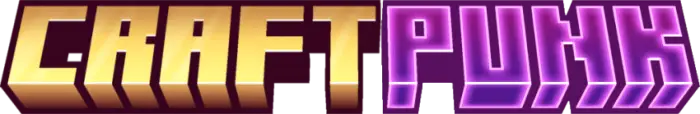 Bold yellow and purple CRFTPUNK logo