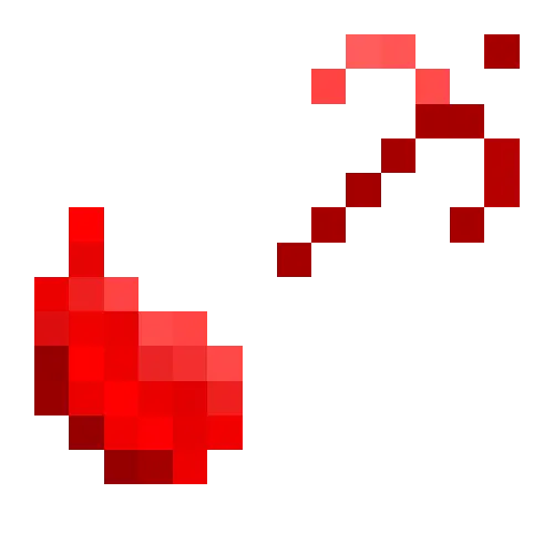 Red pixelated effect resembling a curse energy