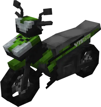 Blocky green Yamaha Y15 ZR motorbike model
