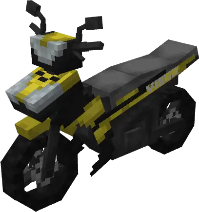 Blocky yellow Yamaha Y15 ZR motorbike model