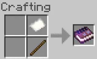 Crafting recipe for a magical skill book