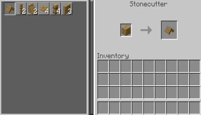 Stonecutter crafting custom wooden furniture