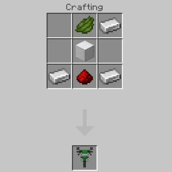 Crafting recipe for green Y15 ZR motorbike.