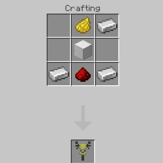Motorbike crafting recipe grid shown