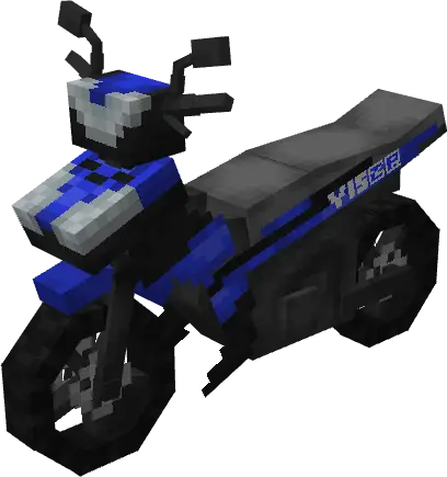 Blocky blue Yamaha Y15 ZR motorbike model