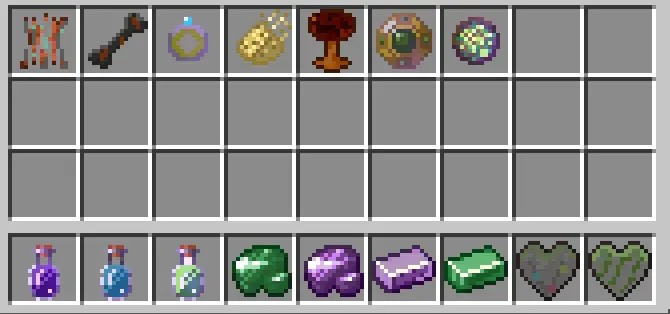 Assorted RPG mod items and rare materials