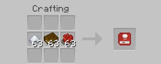 Crafting recipe for a red pastry recipe book