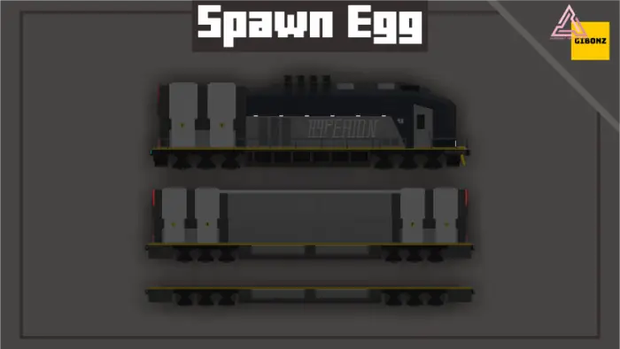 Futuristic freight train with cargo cars