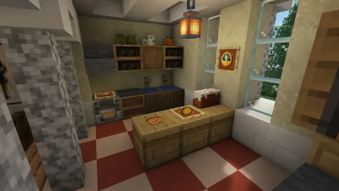 Cozy villa kitchen with detailed decor