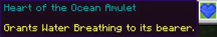 Heart of the Ocean Amulet tooltip displayed.