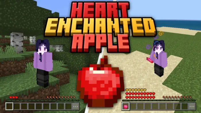 Pixel apple and hearts mod showcase