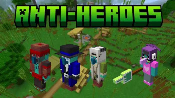 Four unique anti-hero characters lineup