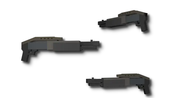 3D blocky guns for a game mod
