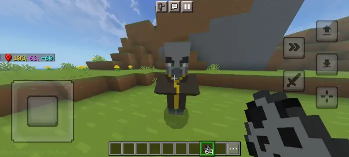 Villager mob with smooth animation textures