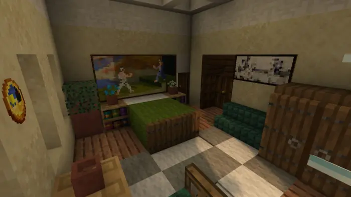 Cozy villa bedroom with classic decor