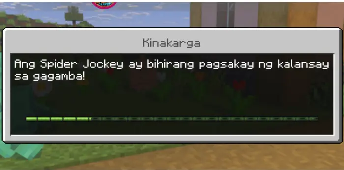 Loading screen with Filipino game text