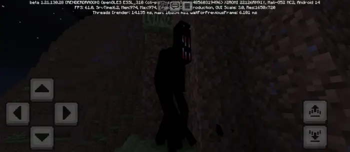 Dark shadowy figure stands on a hillside