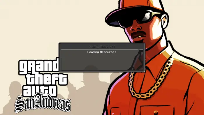 ALT text San Andreas style UI loading screen