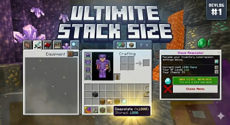 Thumbnail: OverStack: Ultimate Stack Size & Inventory Manager