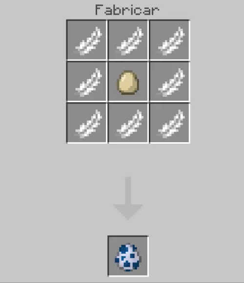 Crafting recipe for a custom spawn egg