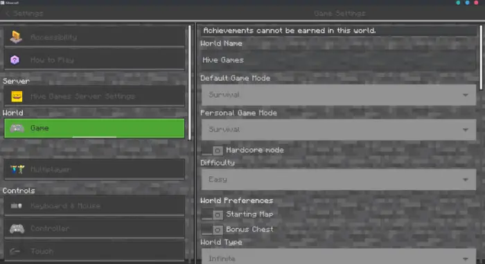 Dark-themed game settings UI panel