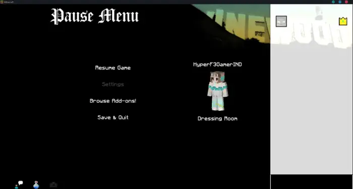 GTA San Andreas style pause menu UI