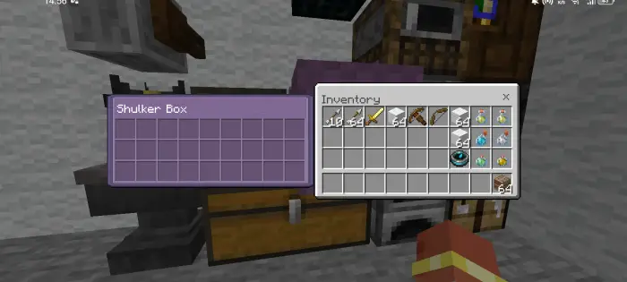 Compact OreUI-style shulker and inventory UI