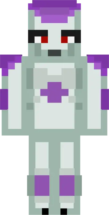 Funko-style purple and white anime character