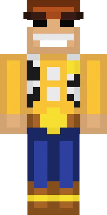 Blocky cowboy character in Funko Disney style