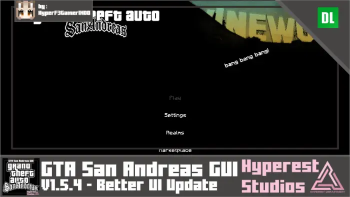 ALT San Andreas themed game menu UI