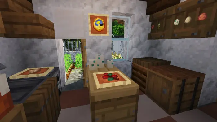 Cozy elven kitchen with starter supplies