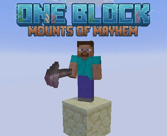 Character stands on a single floating block.
