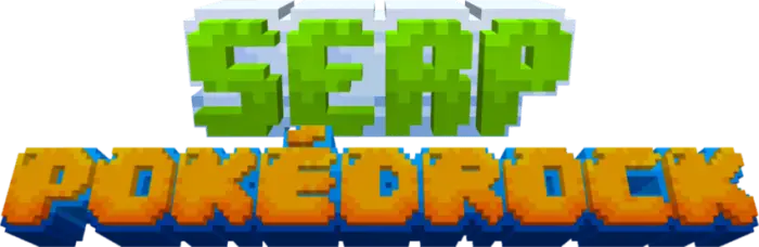 SERP Pokédrock addon logo in blocky font