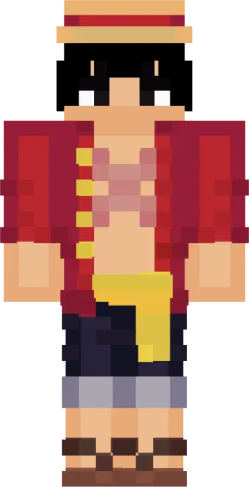 Funko-style pirate anime character skin