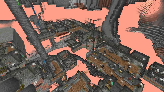 Underground ruins and structures network