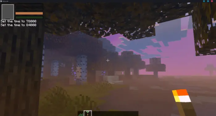 Vibrant foggy forest with enhanced lighting