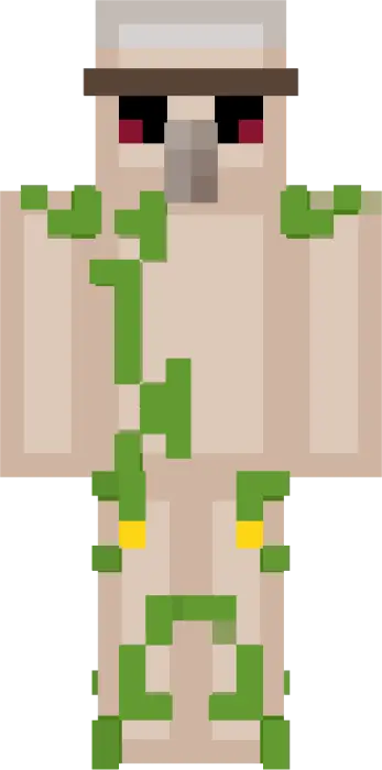 Funko-style iron golem character skin