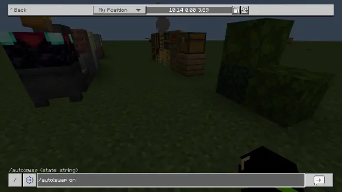 Chat command activates auto tool swap.