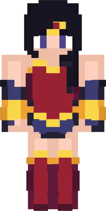 Funko-style Justice League heroine skin