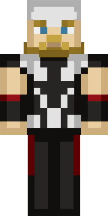 Blocky Thor-inspired Funko-style skin