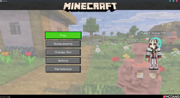 Main menu with new dark-themed UI style.