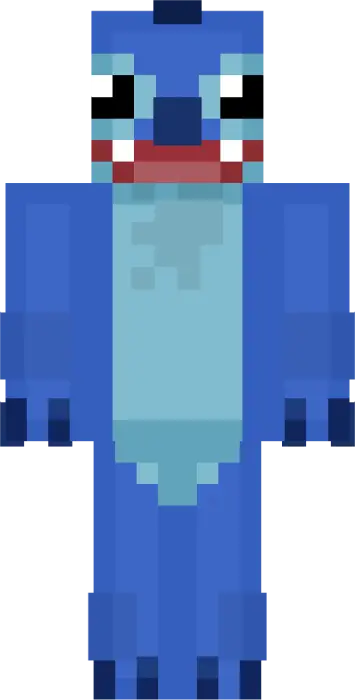 Funko-style blue Disney character skin