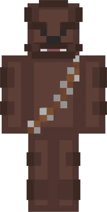 Pixelated furry space hero in Funko style